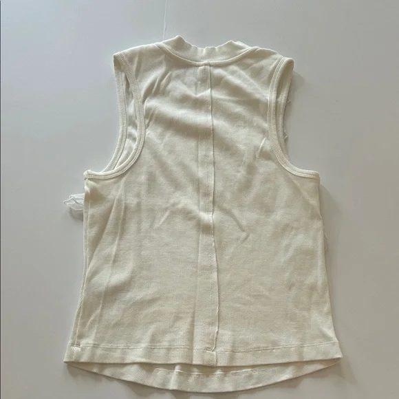 Anthropologie Elegant White Floral Sleeveless Top - Picture 4 of 6